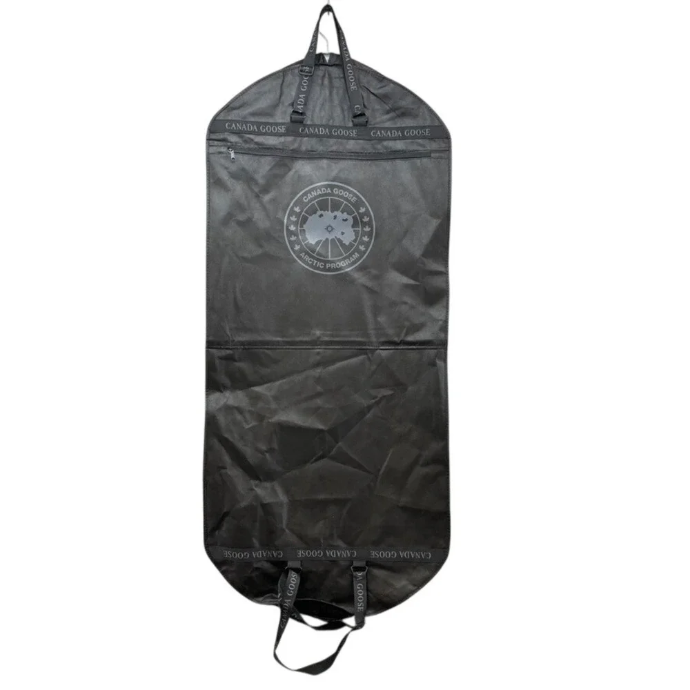 Canada Goose Garment Bag Unisex‎ OS Black Logo Zippered Travel Storage Fold
